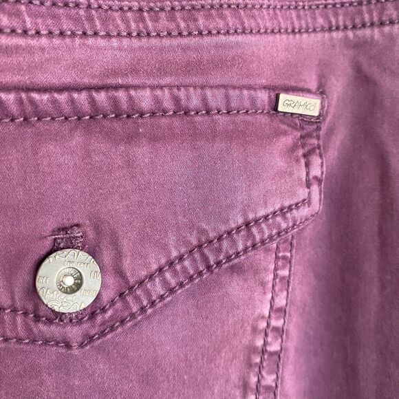 Gramicci Button Pants Purple Zipper Ankle Detail Size 14 - Picture 4 of 13